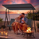 3-Seat Patio Swing Chair with Adjustable Canopy by DirectDeals