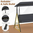 3-Seat Patio Swing Chair with Adjustable Canopy by DirectDeals
