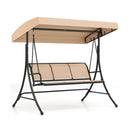 3-Seat Patio Swing Chair with Adjustable Canopy by LJGDeals