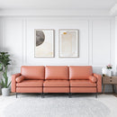 3-Seat Modular Sofa with Storage Pocket and Metal Legs by LJGDeals