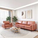 3-Seat Modular Sofa with Storage Pocket and Metal Legs by DirectDeals