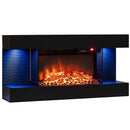 32-Inch Wall Mount Electric Fireplace with WiFi & Floating Mantel by LJGDeals