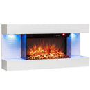 32-Inch Wall Mount Electric Fireplace with WiFi & Floating Mantel