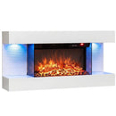 32-Inch Wall Mount Electric Fireplace with WiFi & Floating Mantel by LJGDeals