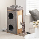 3-Story Cat House with Scratching Board for Indoor Cats by LJGDeals