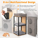3-Story Cat House with Scratching Board for Indoor Cats by LJGDeals