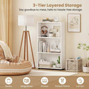 3-Tier Bookcase 42 inch Tall Book Shelf with Anti-Tipping Kit by LJGDeals