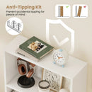3-Tier Bookcase 42 inch Tall Book Shelf with Anti-Tipping Kit by LJGDeals