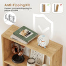 3-Tier Bookcase 42 inch Tall Book Shelf with Anti-Tipping Kit by LJGDeals