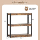 3 Tier Bookshelf Wooden Bookcase with Dual Anti-Tipping Kits by DirectDeals