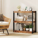 3 Tier Bookshelf Wooden Bookcase with Dual Anti-Tipping Kits by DirectDeals