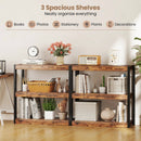 3 Tier Bookshelf Wooden Bookcase with Dual Anti-Tipping Kits by LJGDeals