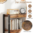 3 Tier Bookshelf Wooden Bookcase with Dual Anti-Tipping Kits by DirectDeals