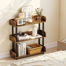 3-Tier Bookshelf with Anti-Tipping Kit and Industrial Storage Unit for Living Room by LJGDeals