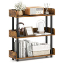 3-Tier Bookshelf with Anti-Tipping Kit and Industrial Storage Unit for Living Room