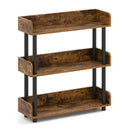 3-Tier Bookshelf with Anti-Tipping Kit and Industrial Storage Unit for Living Room by LJGDeals