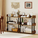 3-Tier Bookshelf with Anti-Tipping Kit and Industrial Storage Unit for Living Room by LJGDeals