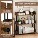 3-Tier Bookshelf with Anti-Tipping Kit and Industrial Storage Unit for Living Room