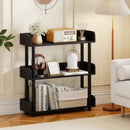 3-Tier Bookshelf with Anti-Tipping Kit and Industrial Storage Unit for Living Room by LJGDeals