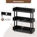 3-Tier Bookshelf with Anti-Tipping Kit and Industrial Storage Unit for Living Room