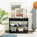 Console Table 3-Tier with Drawer and Storage Shelves by DirectDeals