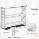 3-Tier Console X-Design Sofa Side Accent Table by LJGDeals