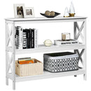 3-Tier Console X-Design Sofa Side Accent Table by LJGDeals