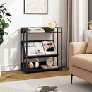3-Tier Corner Bookshelf with Adjustable Shelves - Black by LJGDeals