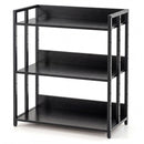 3-Tier Corner Bookshelf with Adjustable Shelves - Black by LJGDeals