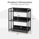 3-Tier Corner Bookshelf with Adjustable Shelves - Black by LJGDeals