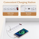3-Tier Corner Cabinet with Charging Station for Bedroom by LJGDeals