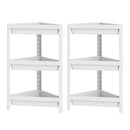 3-Tier Corner Shower Caddy 2-Pack with Detachable Design by LJGDeals