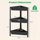 3-Tier Corner Shower Caddy 2-Pack with Detachable Design by LJGDeals