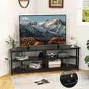 3-Tier Corner TV Stand for TVs up to 65 Inches with Charging Station by DirectDeals