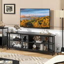 3-Tier Corner TV Stand for TVs up to 65 Inches with Charging Station by DirectDeals