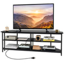 3-Tier Corner TV Stand for TVs up to 65 Inches with Charging Station by DirectDeals
