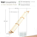 Slanted Cat Scratcher for Wall