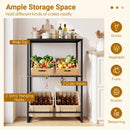 3-Tier Drink Crate Rack with Shelf for Beer and Water for Kitchen and Garage by DirectDeals
