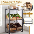 3-Tier Drink Crate Rack with Shelf for Beer and Water for Kitchen and Garage by LJGDeals
