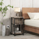 3-Tier End Table with USB Ports & Power Outlets by LJGDeals