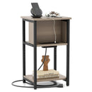 3-Tier End Table with USB Ports & Power Outlets by LJGDeals