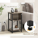 3-Tier End Table with USB Ports & Power Outlets by LJGDeals