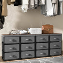 3-Tier Fabric Nightstand with Sturdy Metal Frame by LJGDeals