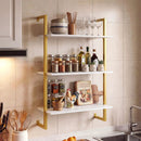 3-Tier Floating Modern Kitchen Shelf for Living Room Home Office and Bathroom by LJGDeals