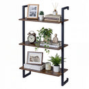 3-Tier Floating Wall Shelf - Rustic Brown by LJGDeals
