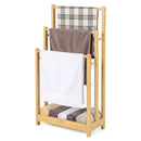 3-Tier Bamboo Towel Rack with Storage Shelf by LJGDeals