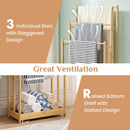 3-Tier Bamboo Towel Rack with Storage Shelf by LJGDeals