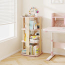 3-Tier Freestanding Corner Toddler Book Rack with 12 Sectors-Pink by LJGDeals