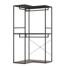 3-Tier Heavy Duty Clothes Rack with 3 Shelves & 2 Hanging Racks by DirectDeals