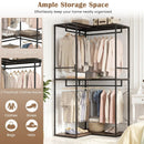 3-Tier Heavy Duty Clothes Rack with 3 Shelves & 2 Hanging Racks by DirectDeals